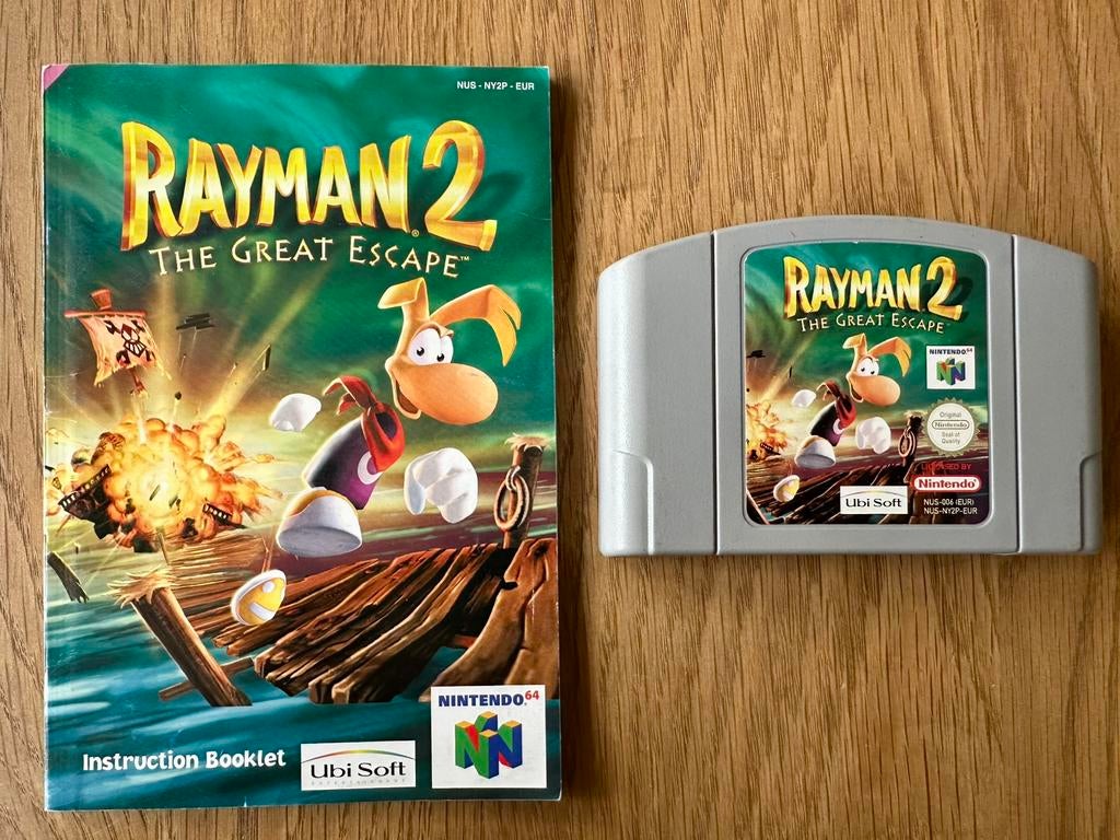 Rayman 2 The great escape - Nintendo 64, Spelcomputers en Games, Games | Nintendo 64, Avontuur en Actie, Gebruikt, 1 speler, Ophalen of Verzenden