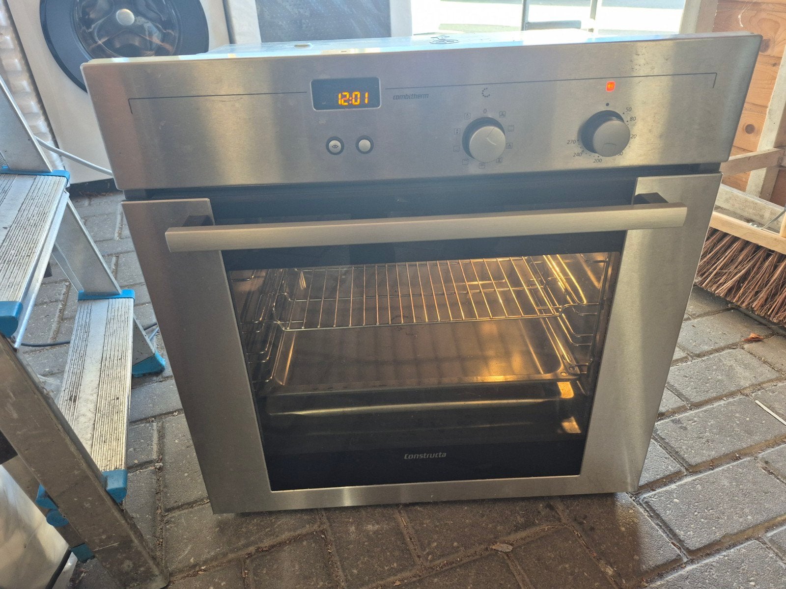 leuke combitherm inbouw hetelucht oven rvs frontmaat 60x60, Ophalen, Hete lucht, Heteluchtoven, Inbouw