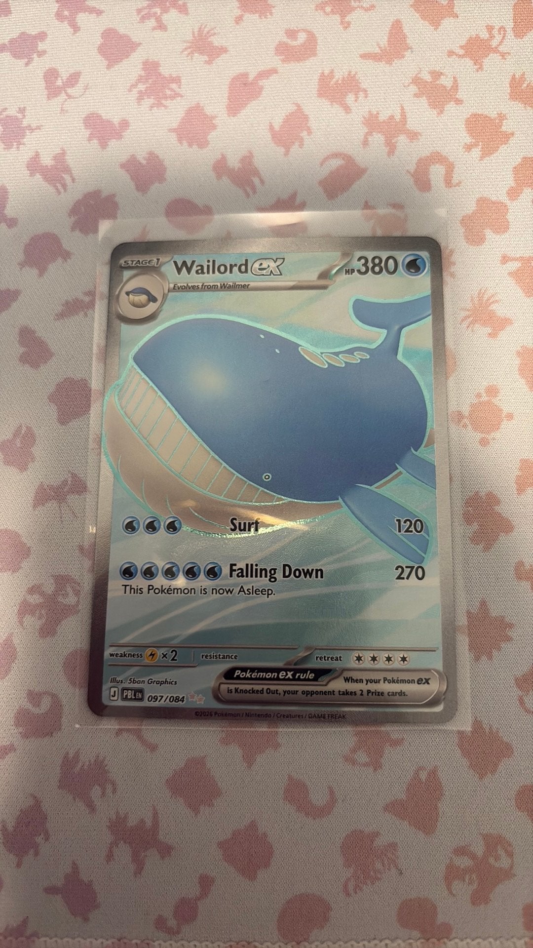 Wailord ex #97, Ophalen of Verzenden, Zo goed als nieuw, Losse kaart