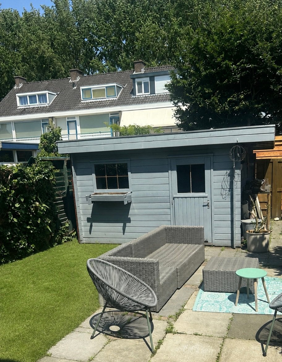 Tuinhuis 12m2 met buitenkeuken, Ophalen, 250 tot 500 cm, Schuur, 1 raam