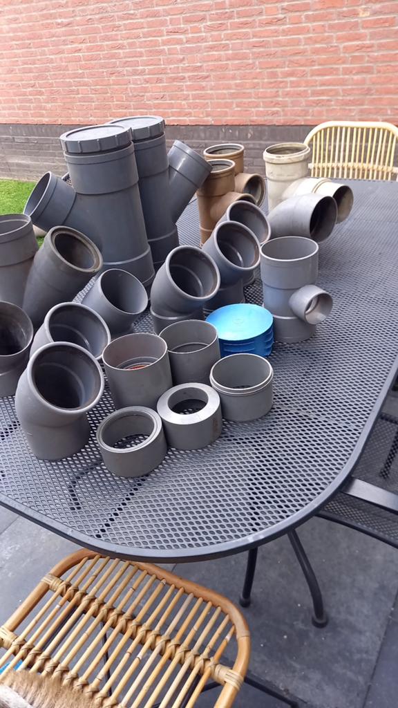 Pvc hulpstukken en buis, Ophalen, Bochten, Pvc, Minder dan 2 meter