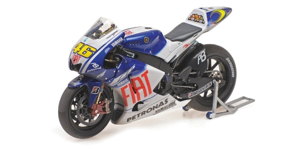 Valentino Rossi Yamaha YZR-M1 2009 dirty 1:12 122093246, Aachen, Nieuw, Ophalen of Verzenden, 1:9 t/m 1:12