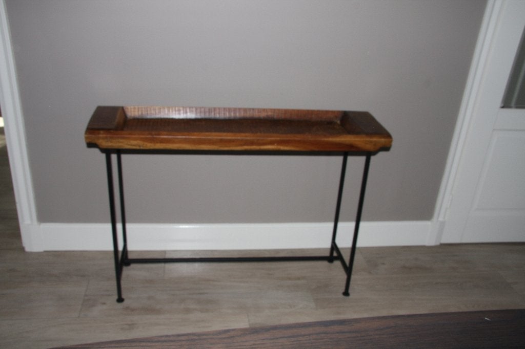 site table J-line, Huis en Inrichting, Ophalen, 100 tot 150 cm, Zo goed als nieuw, Overige houtsoorten
