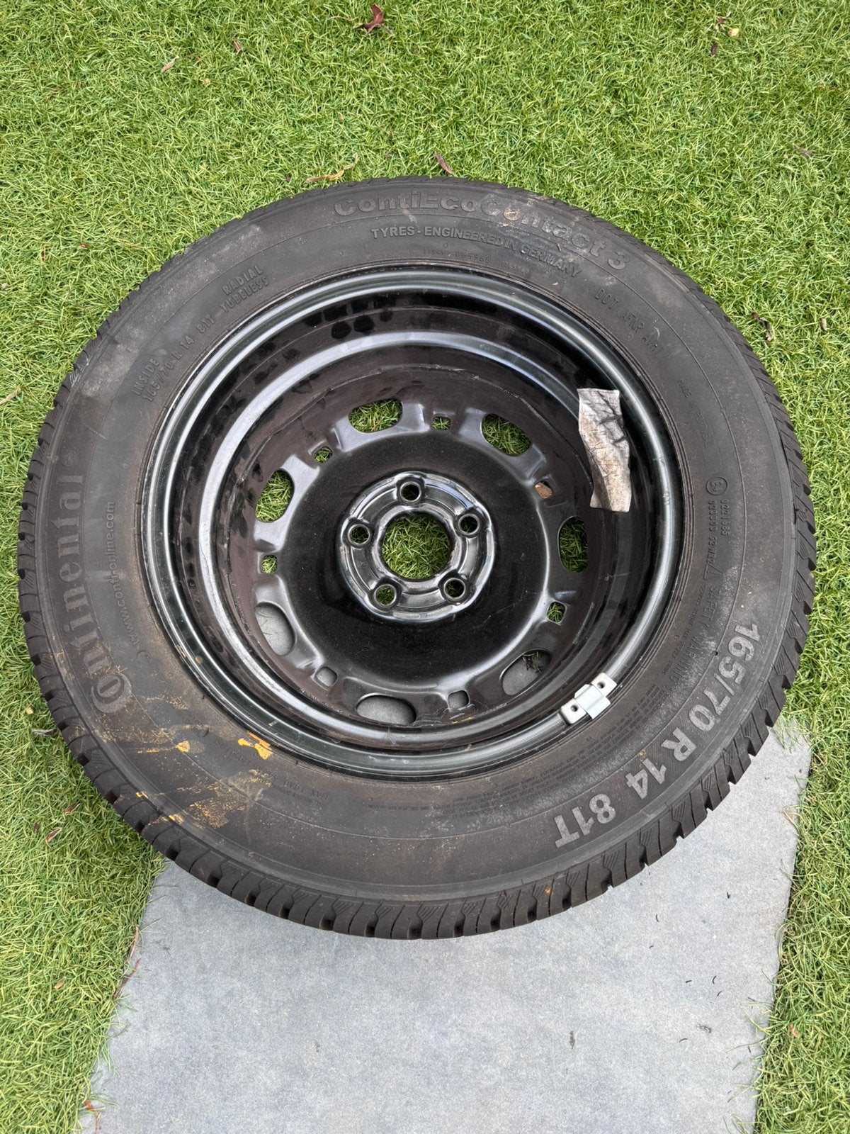 Reserve band - Continetal 165/170 R 14 81T, Ophalen, Gebruikt