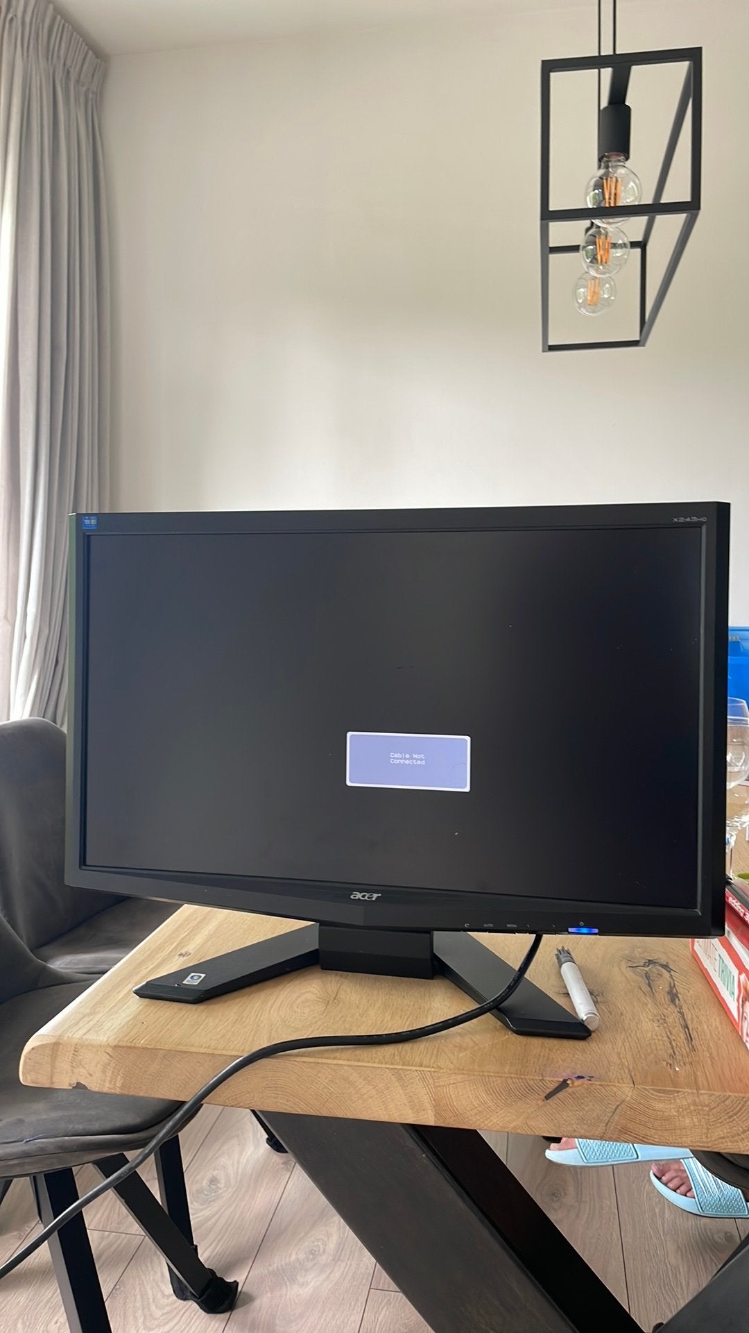 Acer X243HQ Monitor, Computers en Software, Monitoren, Gebruikt, 60 Hz of minder, VGA, TN, Full HD, 3 tot 5 ms, Ophalen