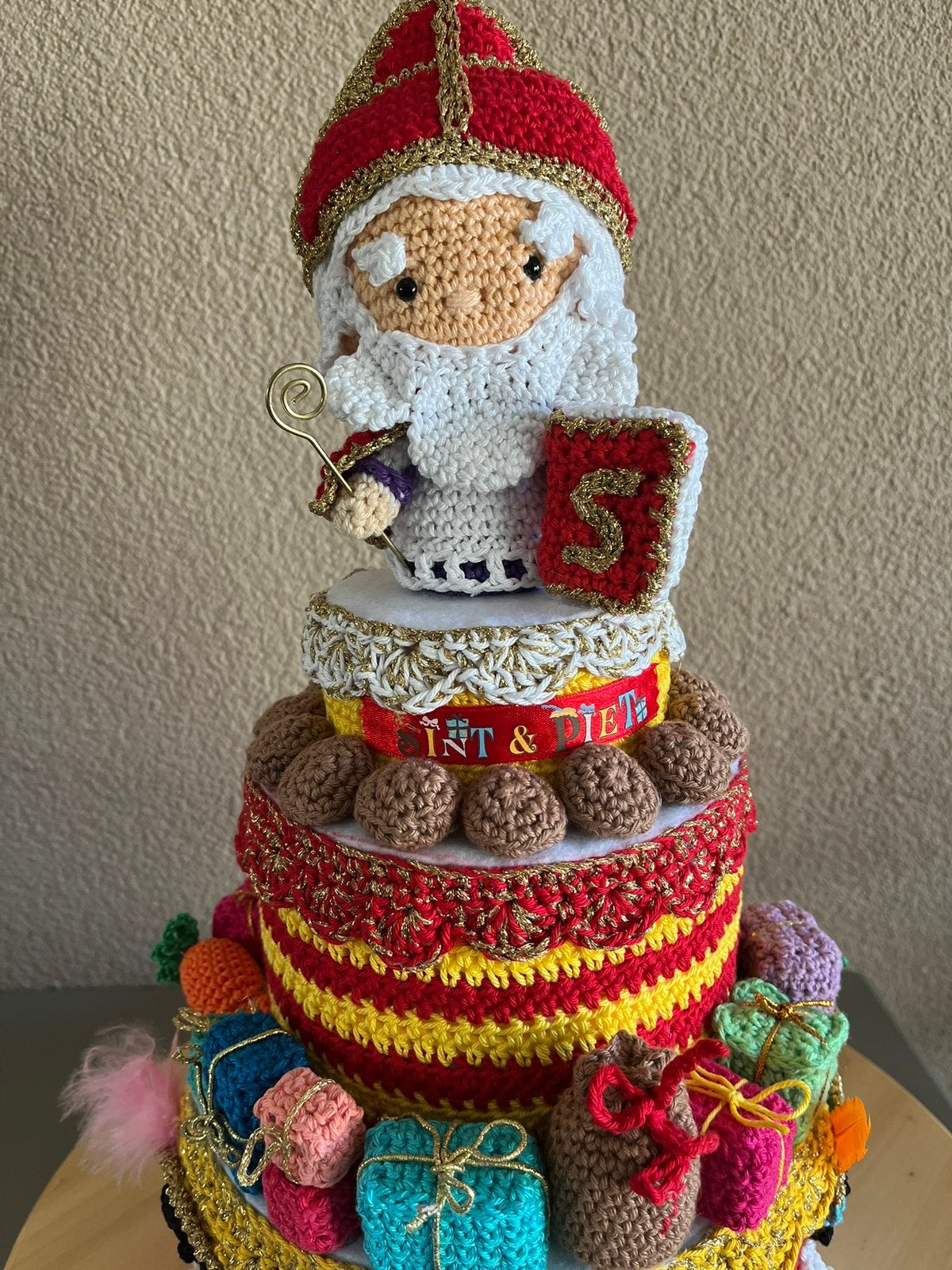 Handmade Sinterklaas Sint en Piet taart, Ophalen of Verzenden, Nieuw