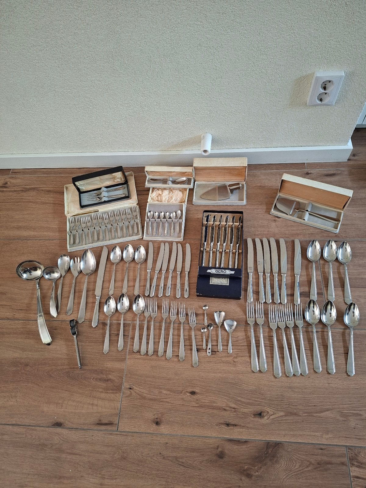 Gero Zilmeta Bestekset 'Stropdas' Model 573 6 persoons, Antiek en Kunst, Antiek | Bestek, Ophalen