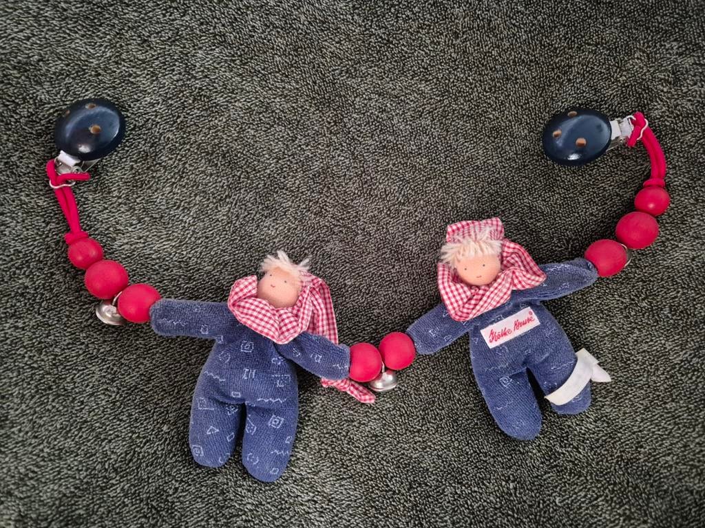 Vintage Käthe Kruse pop kinderwagenketting., Ophalen of Verzenden, Nieuw, Pop
