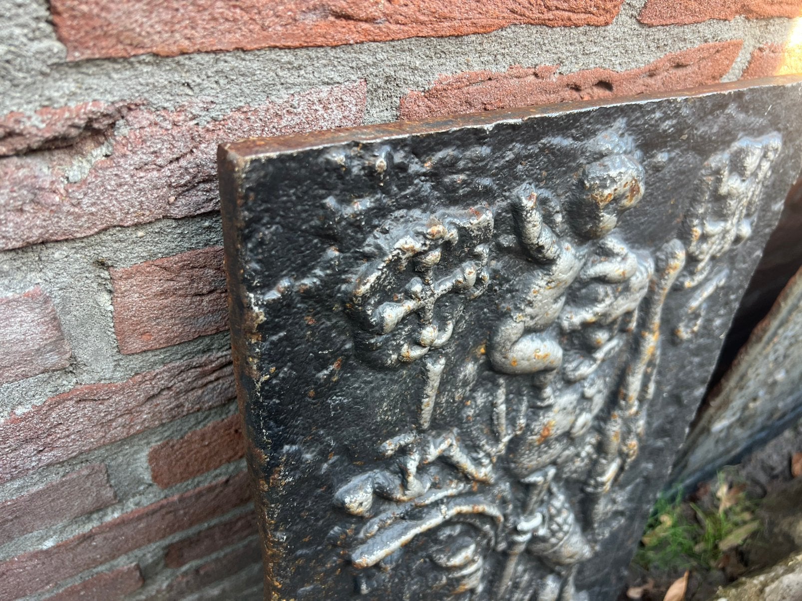 ZEER MOOIE ANTIEKE HAARDPLAAT, Ophalen, Gebruikt