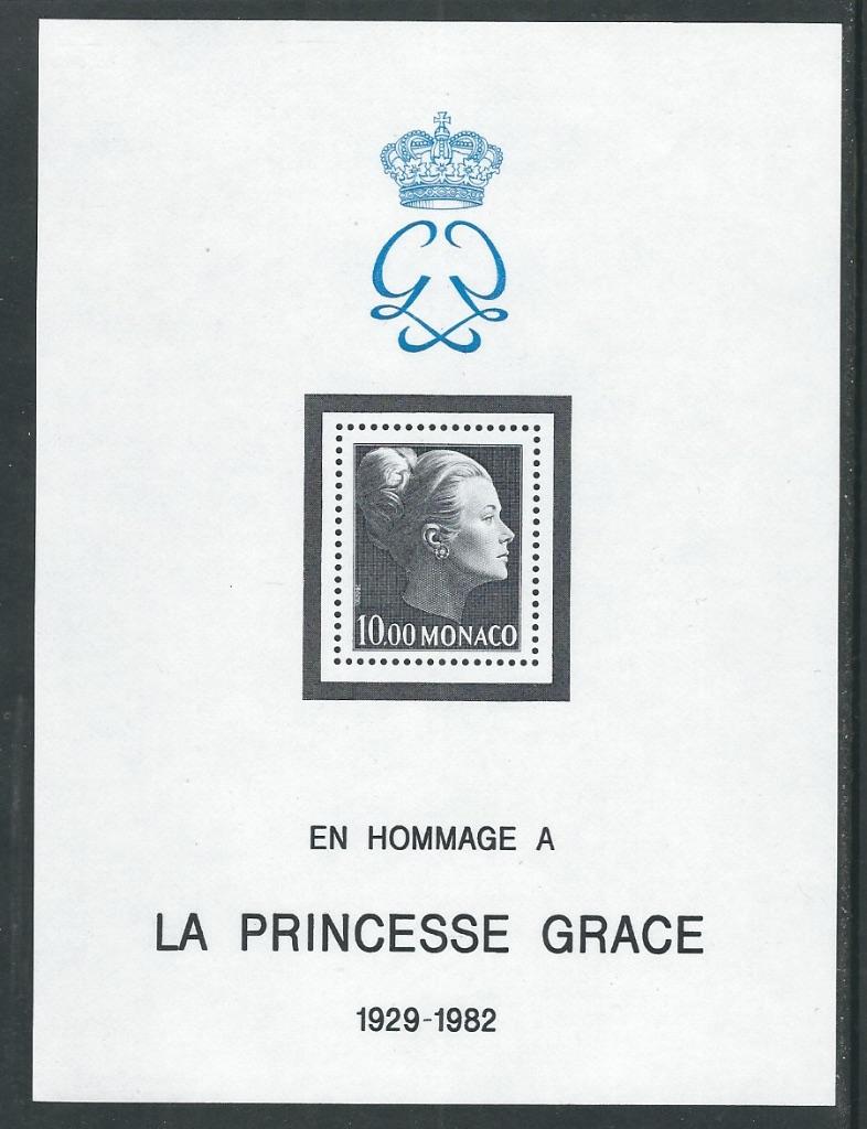 Monaco Princes Grace Kelly blok 22 1983  Postfris, Verzenden, Postfris, Koningshuis