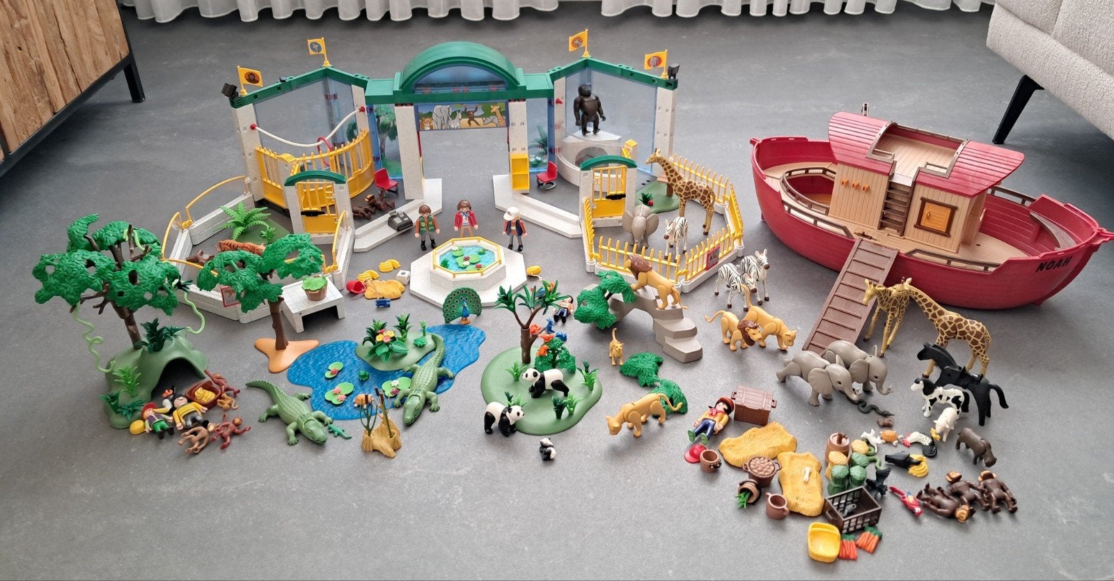 Heel veel Playmobil. o.a. dierentuin , Ark van Noach en meer, Gebruikt, Complete set, Overige typen, Ophalen of Verzenden