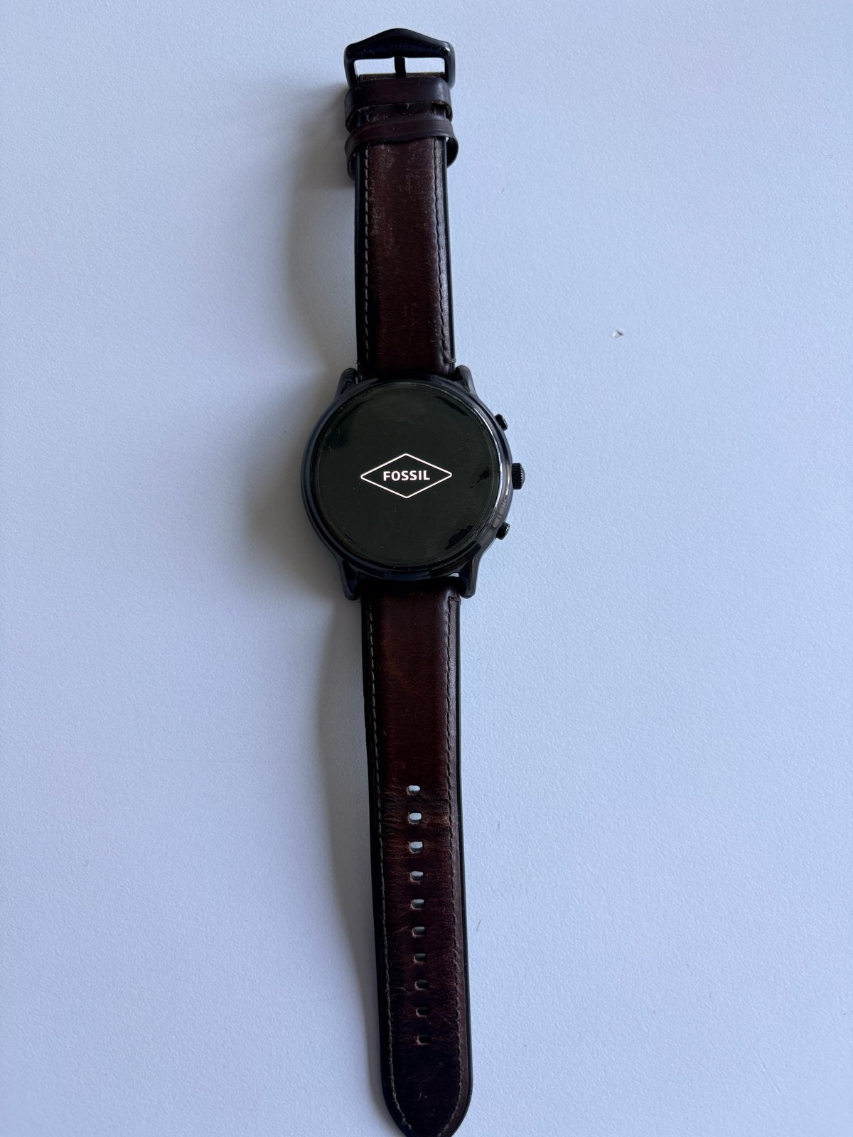 Fossil Gen 5 Smartwatch met bandje, oplaadkabel en hoesje, Ophalen, Zo goed als nieuw, Zwart, Android