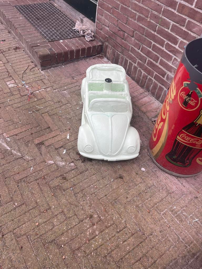 Vintage Volkswagen Kever  - Groen, Tuin en Terras, Ophalen, Gebruikt, Minder dan 1 meter, Parasolvoet