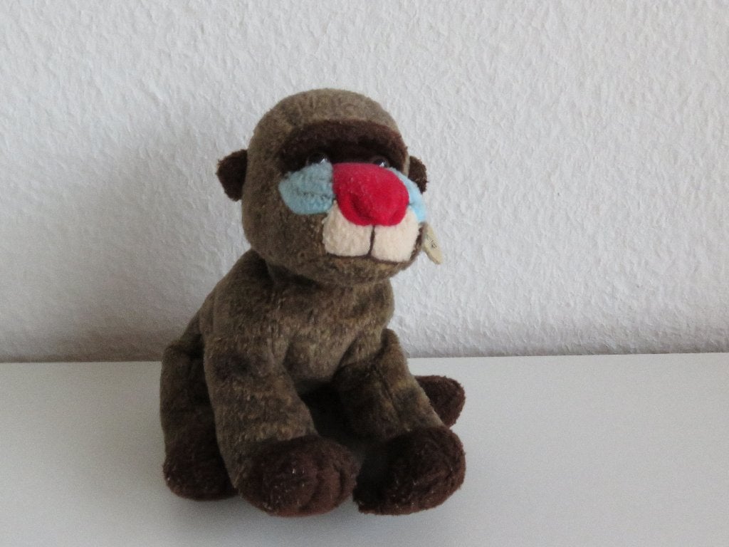 WNF Baviaan of Mandril Aap knuffel, (apen pluche), Ophalen of Verzenden, Zo goed als nieuw, Aap, Anna Club Plush