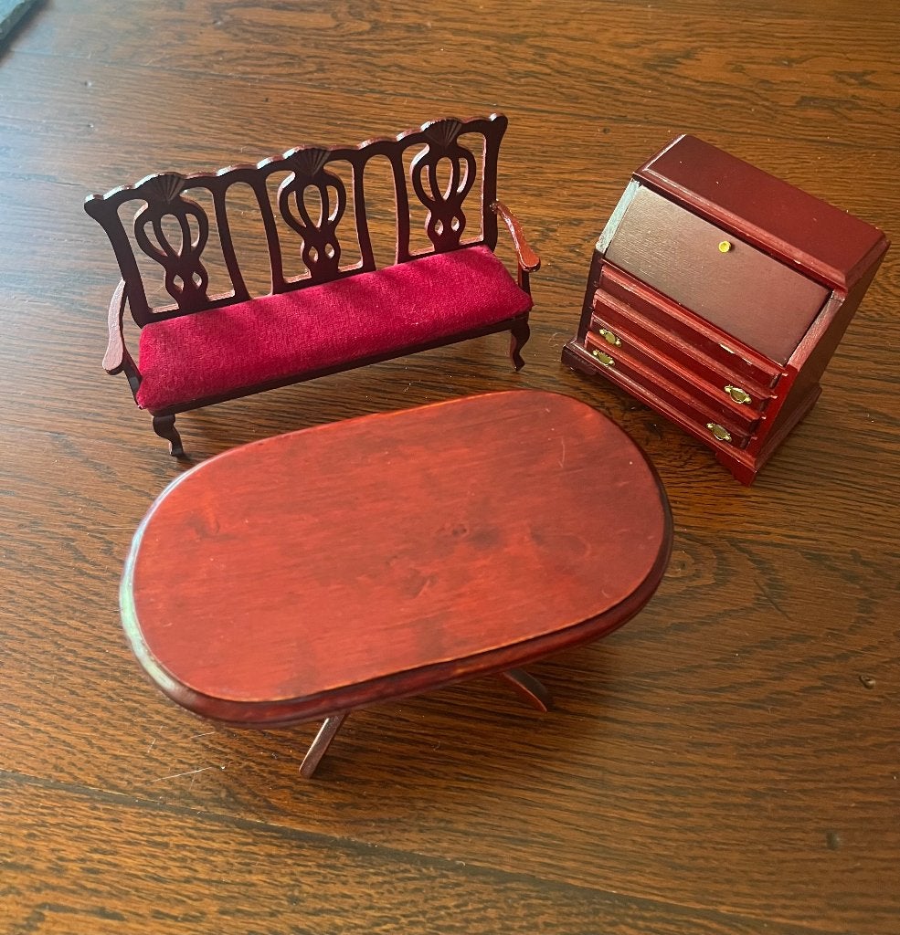 Poppenhuis klassieke meubeltjes, Ophalen of Verzenden, Gebruikt, Poppenhuis