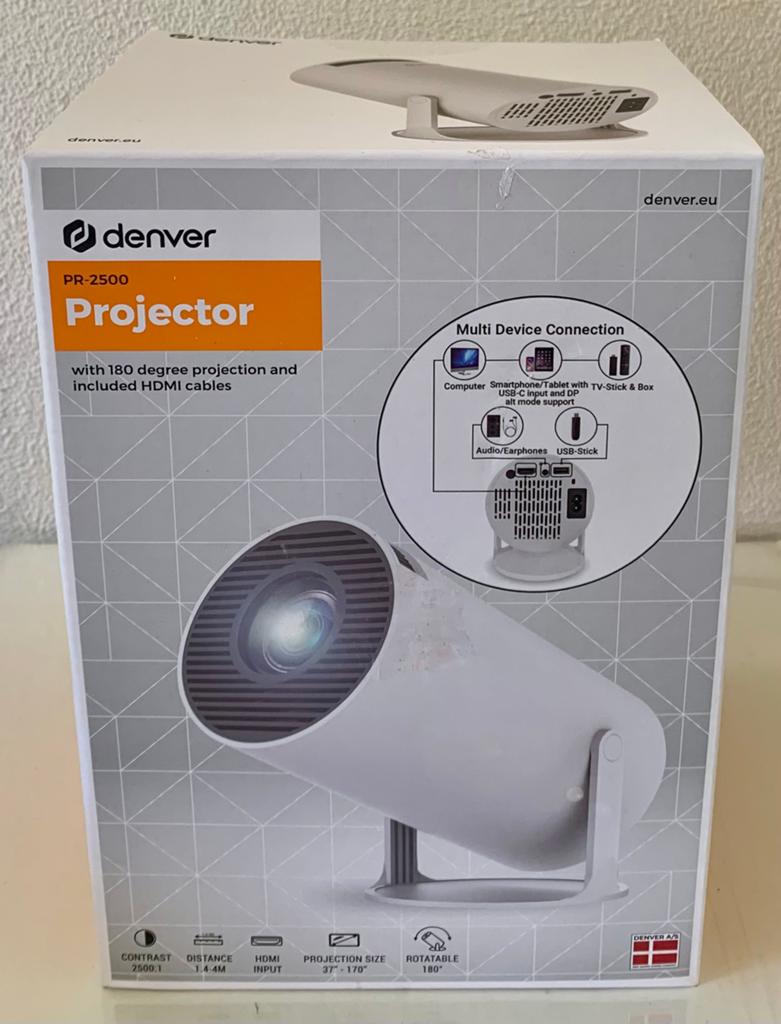 Mini Beamer PR 2500 Projector [ANSI Lumen 175] New, sealed, LED, Nieuw, Ophalen of Verzenden, Full HD (1080)