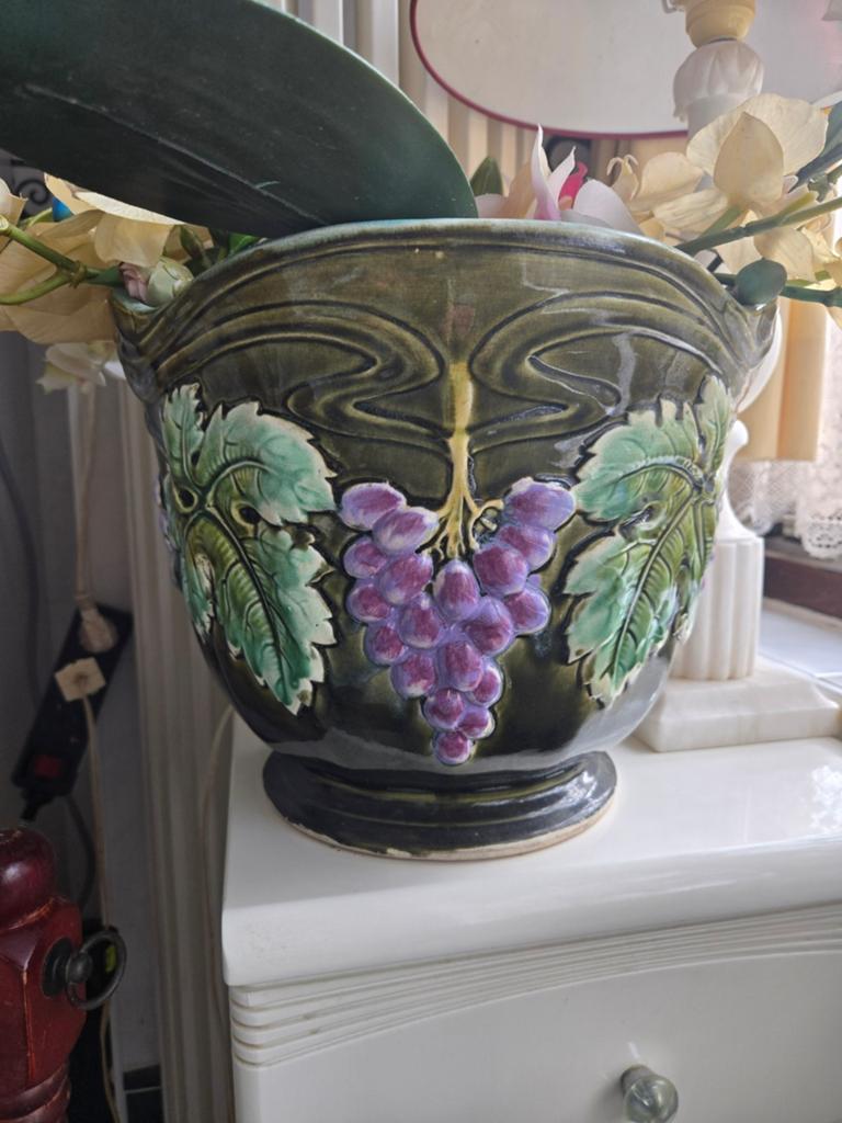 Art Nouveau plantenpot, Ophalen