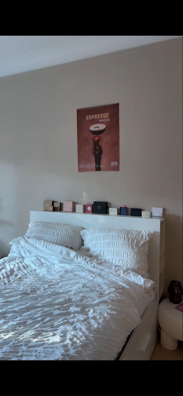 IKEA Brimnes bed met opbergruimte en hoofdeinde, Ophalen, Gebruikt, Wit, Tweepersoons
