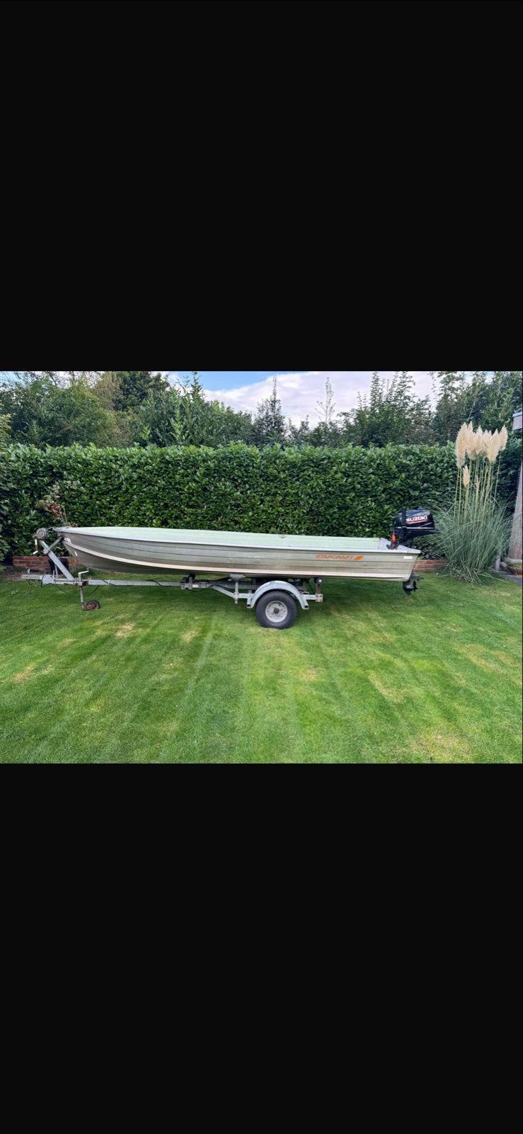 StarCraft tour/visboot met Suzuki 6pk en kanteltrailer, Ophalen, Gebruikt, Minder dan 6 meter