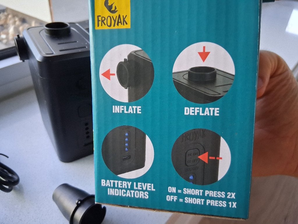 Froyak draadloze elektrische luchtpomp, Ophalen of Verzenden, Nieuw, Elektrisch