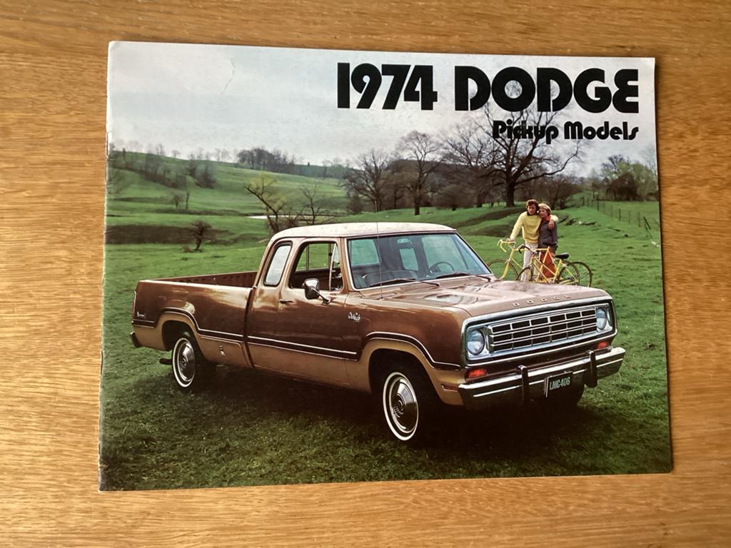 1974 Dodge Pickup Models Brochure, Ophalen of Verzenden, Zo goed als nieuw, Overige merken