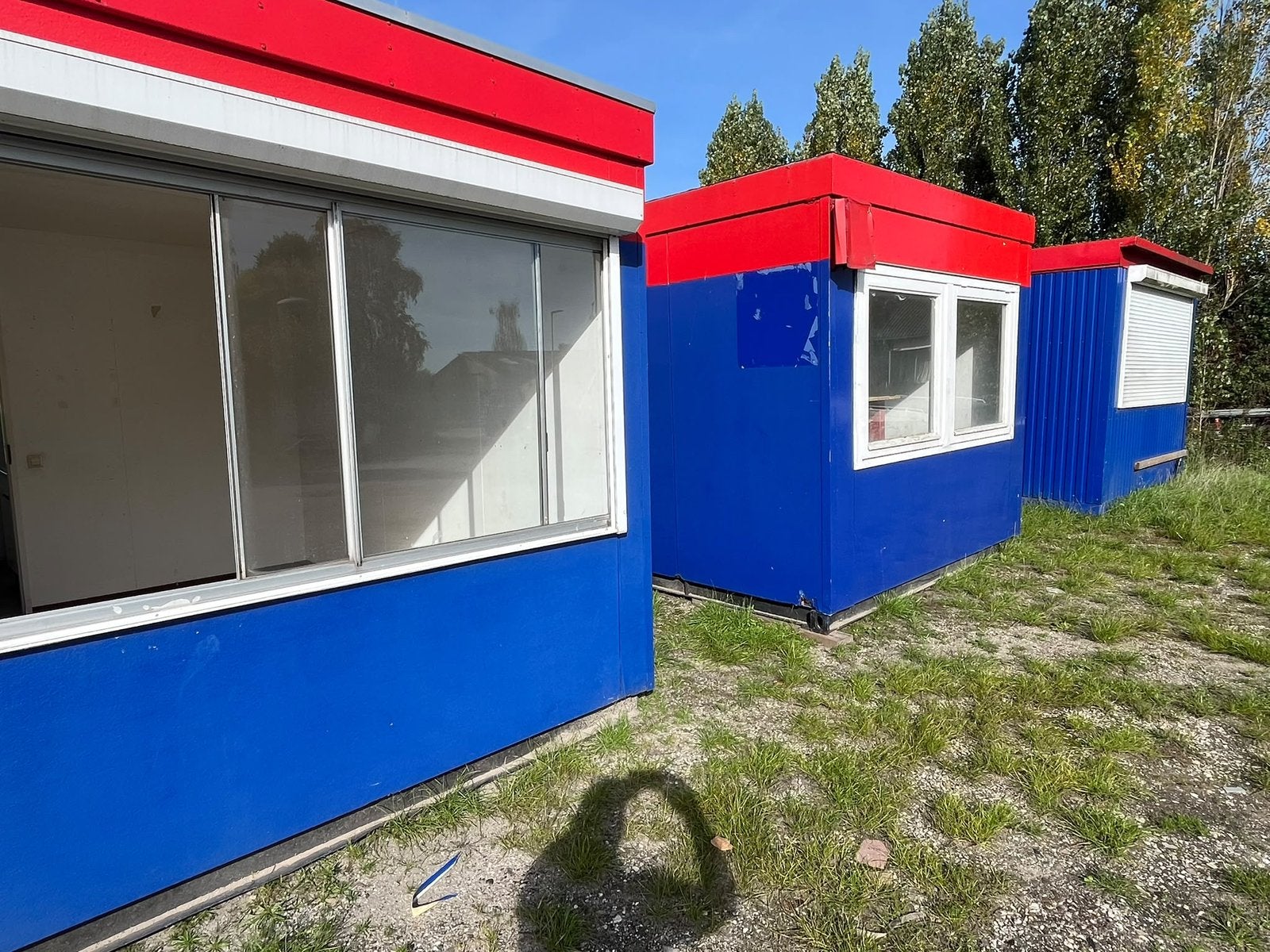 Nette kantoor unit, bouwkeet, schaftunit, opslag units, Ophalen