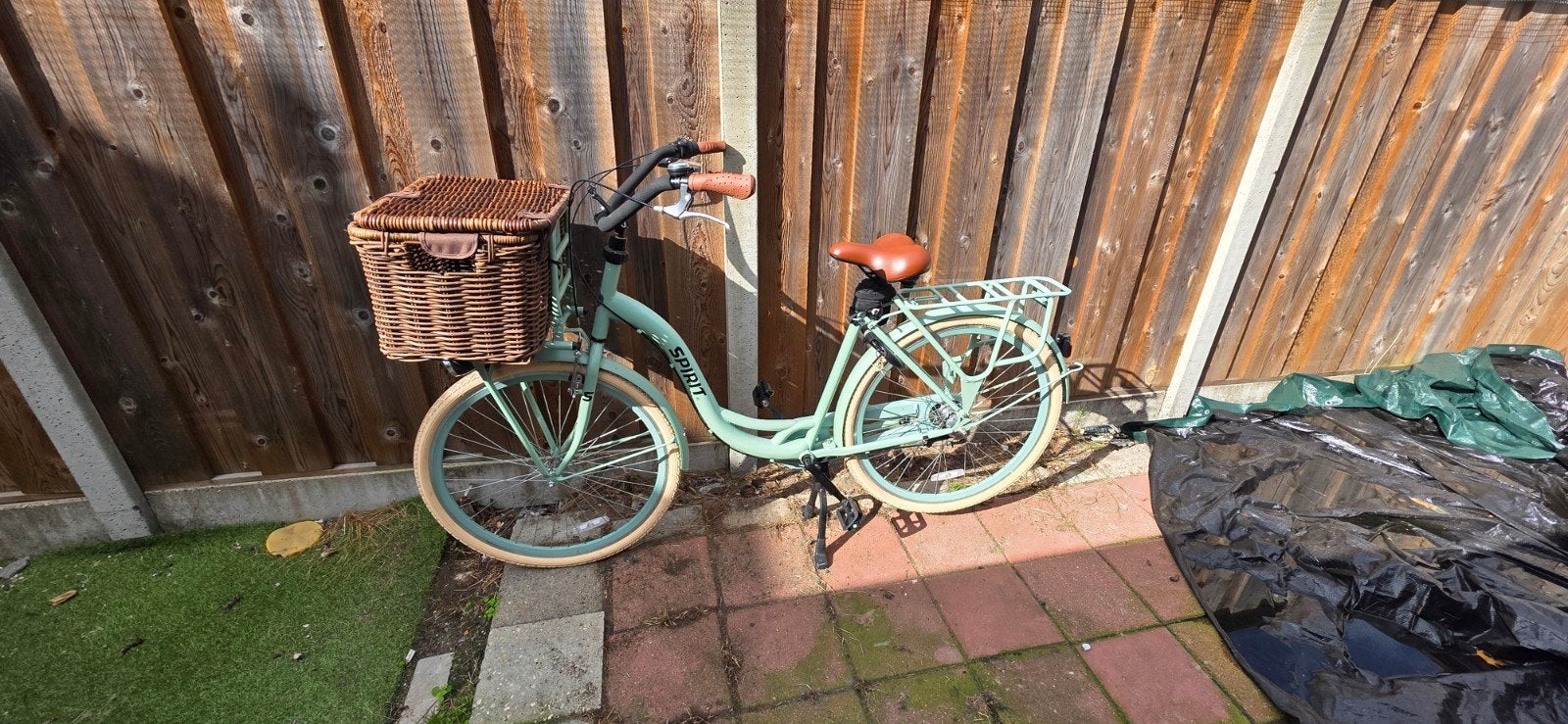 Spirit Carry N3 Moederfiets Groen 53 CM met Basil mand, 53 tot 56 cm, 0 zitjes, Ophalen, Overige merken