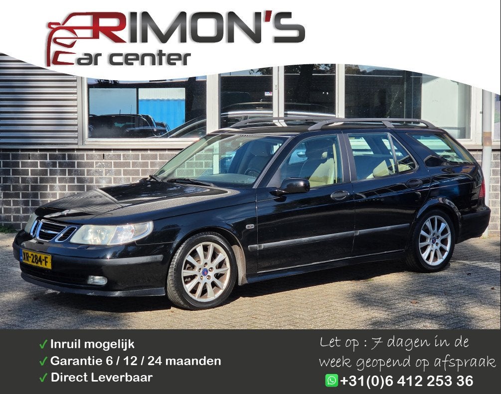 Saab 9-5 Estate 2.3 Turbo Aero, Auto's, Voorwielaandrijving, 4 cilinders, 2290 cc, Leder en Stof