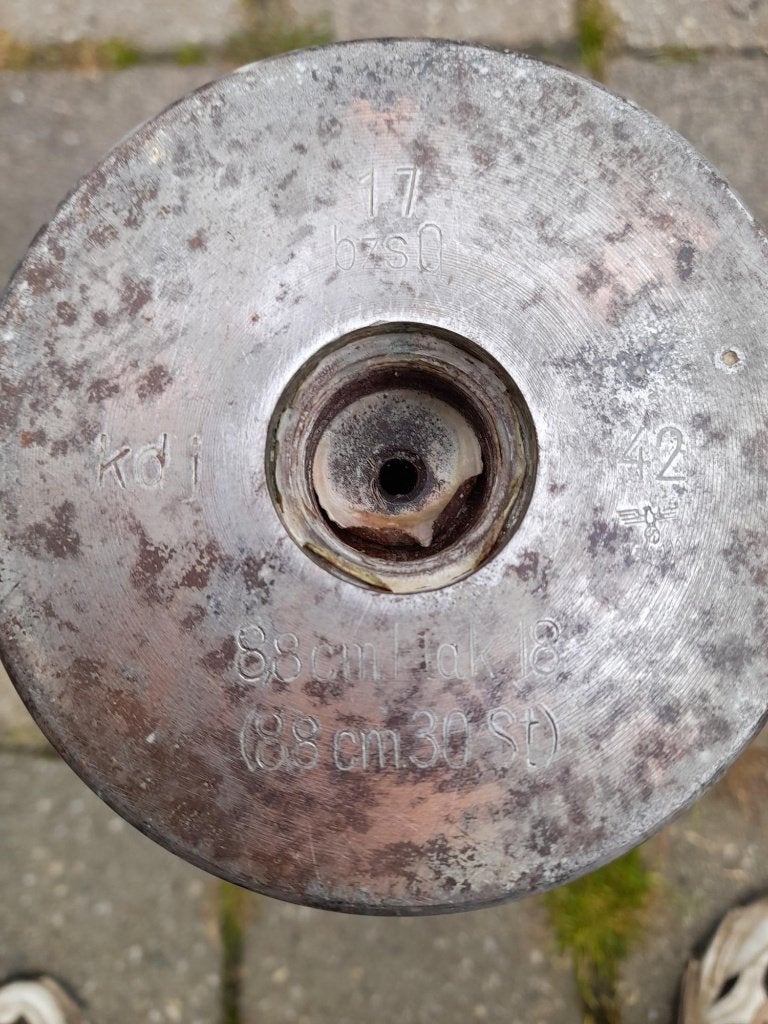 Duitse 88MM flak huls, Verzamelen, Militaria | Tweede Wereldoorlog, Ophalen of Verzenden, Duitsland, Hulzen of Bodemvondsten