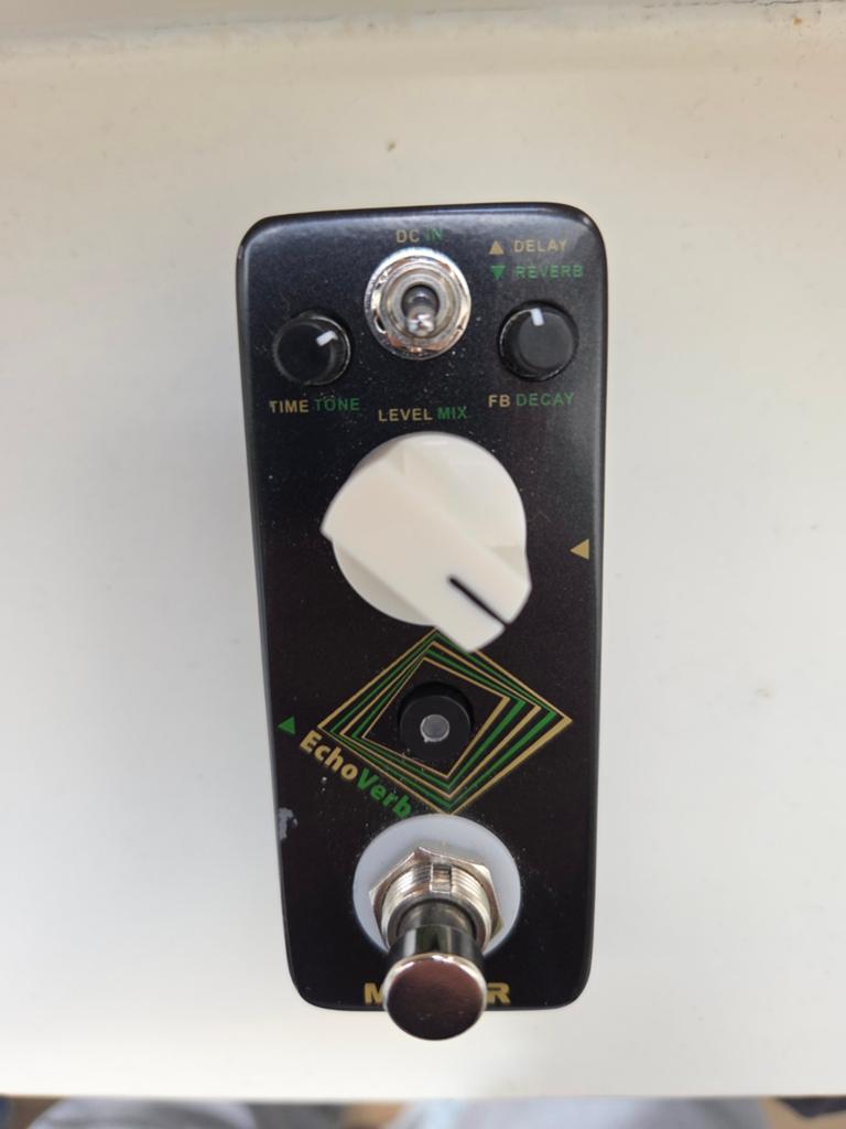 Mooer EchoVerb - Delay & Reverb Gitaarpedaal, Muziek en Instrumenten, Effecten, Zo goed als nieuw, Delay of Echo, Reverb, Ophalen of Verzenden