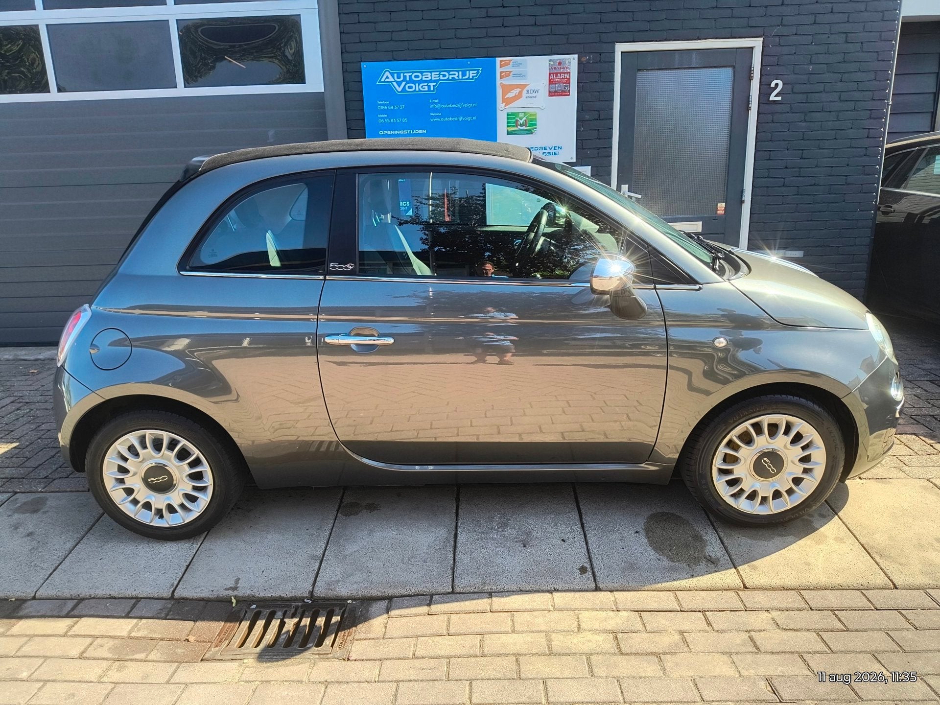 Fiat 500 C 0.9 TwinAir Pop Cabrio Grote beurt, Auto's, Fiat, Gebruikt, 31 €/maand, Cabriolet, Origineel Nederlands