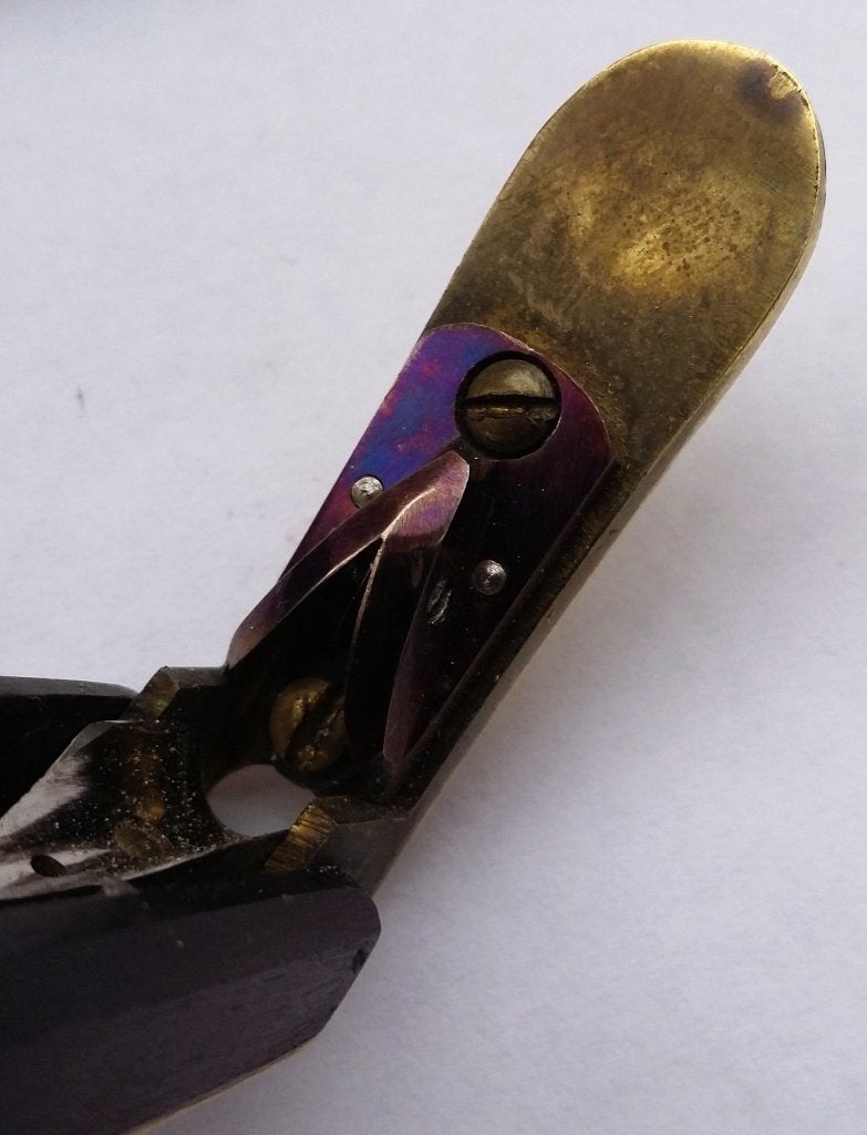Omstreeks 1850 Kroontjes Pen Ganzenveer Punt Slijper Snijmes, Ophalen of Verzenden