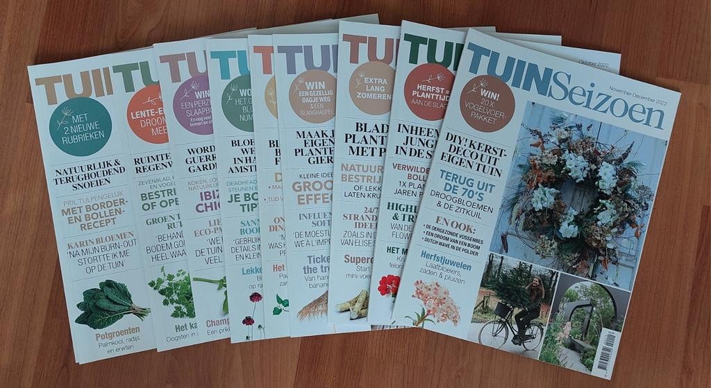 Tuinseizoen jaargang 2022 en 2023, Boeken, Ophalen, Zo goed als nieuw