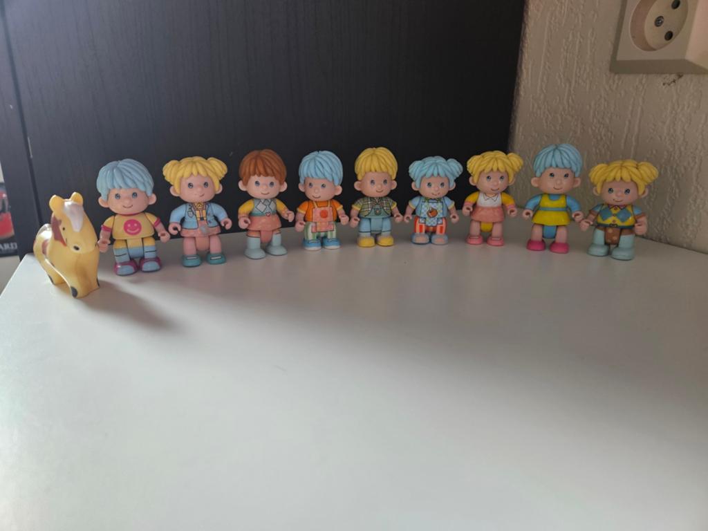 9 Pinypon poppetjes vintage, Ophalen of Verzenden, Zo goed als nieuw