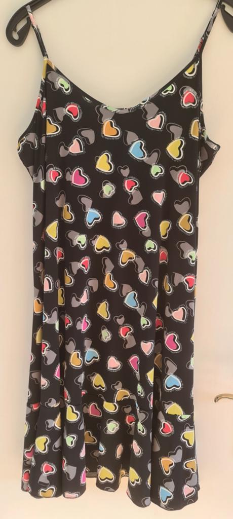 Nieuwe jurk jurkje Yoek plussize XL 50 52 zwart hartjes, Kleding | Dames, Yoek, Nieuw, Ophalen of Verzenden, Jurk