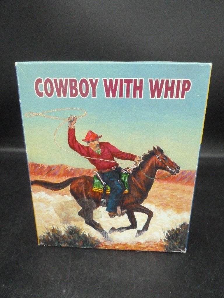 Opwindbare blikken cowboy op paard met lasso, Antiek en Kunst, Antiek | Speelgoed, Ophalen of Verzenden
