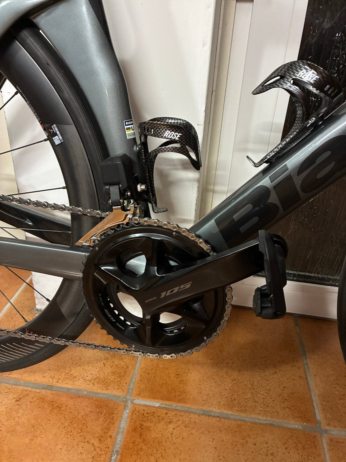 Bianchi racefiets met Shimano 105  DI2  groepset , maat 55., Fietsen en Brommers, Overige merken, 28 inch, Heren, Aluminium