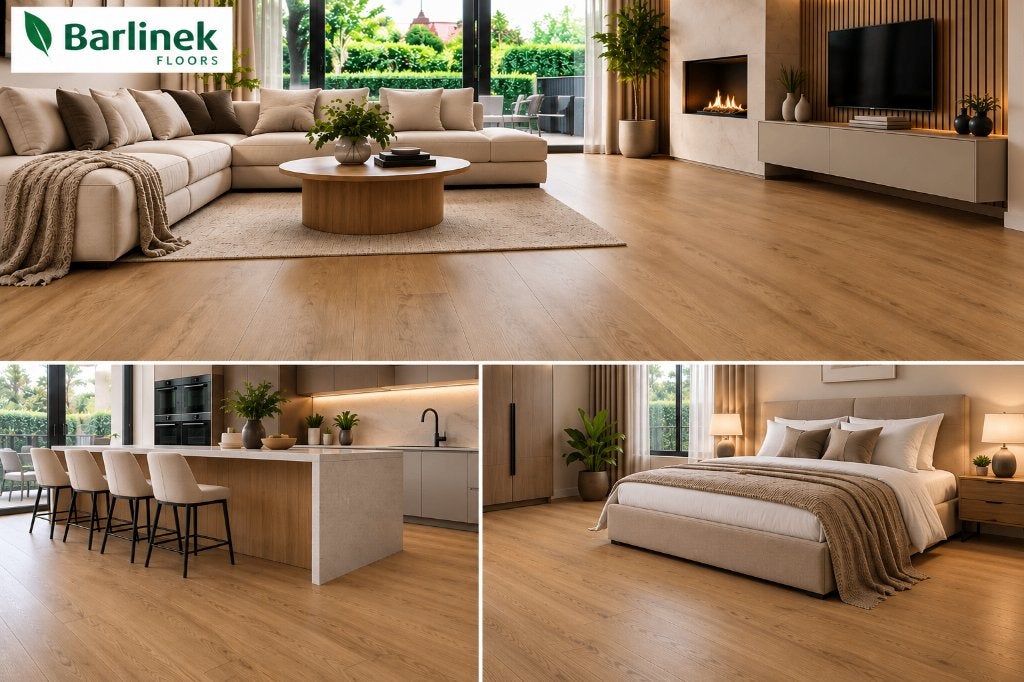 Pvc click Benjamin Oak Majster XL Plank - zwaar woon gebruik, Bruin, 75 m² of meer, Nieuw, XL 24cm breede plank Pvc click natuur eiken