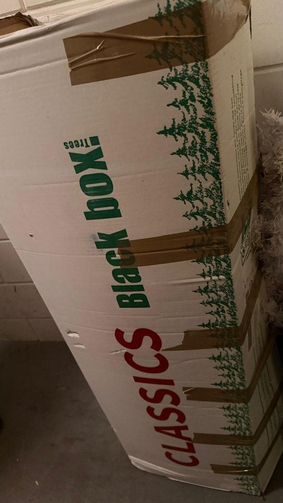 Kunstkerstboom black box Toronto h215 x d132cm groen, Ophalen, Zo goed als nieuw