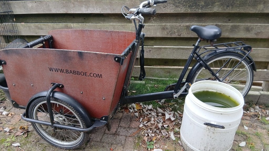 babboe bakfiets, Fietsen en Brommers, 4 kinderen of meer, Gebruikt, Trommelrem, Ophalen