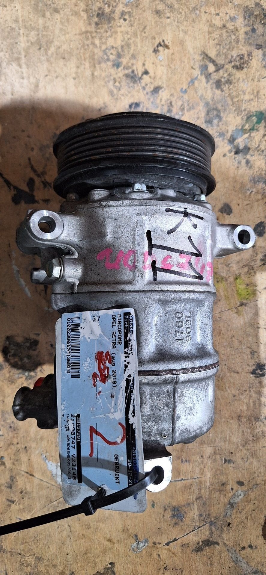 Opel Astra K (2015 - 2022) Airco pomp 39157291, Gebruikt, -, -, Ophalen of Verzenden