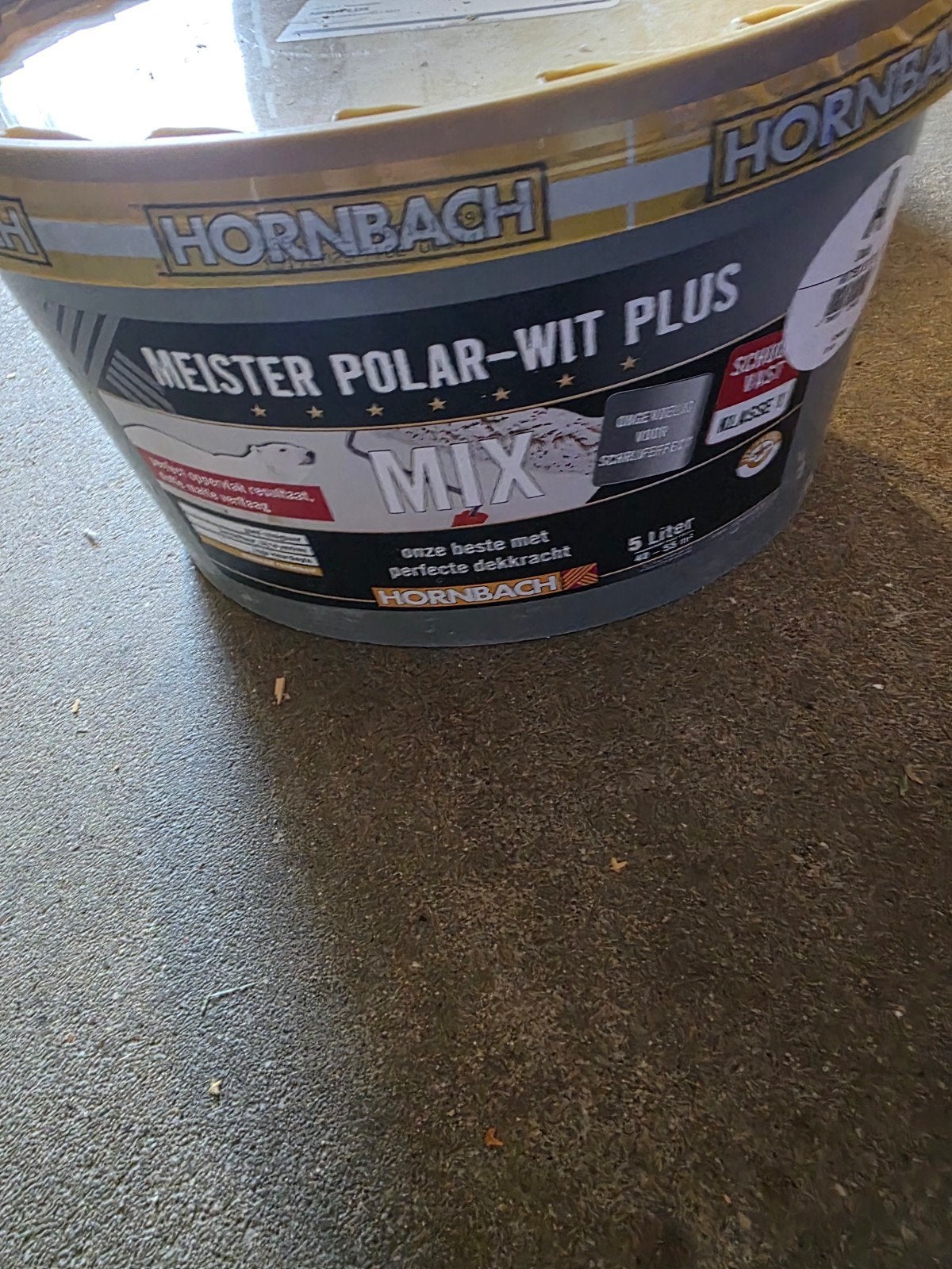 Hornbach Meister Polar-Wit Plus Muurverf (2x 5 Liter) - Geme, Doe-het-zelf en Verbouw, Ophalen, 5 tot 10 liter, Beige, Nieuw