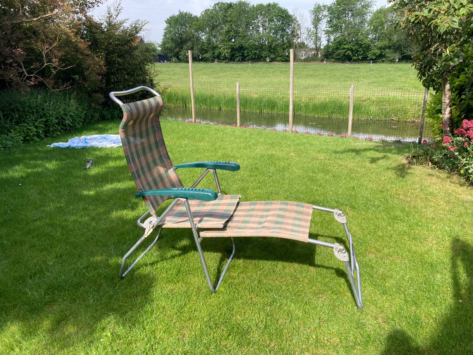 Dukdalf campingstoel of visstoel, Ophalen, Gebruikt, Aluminium