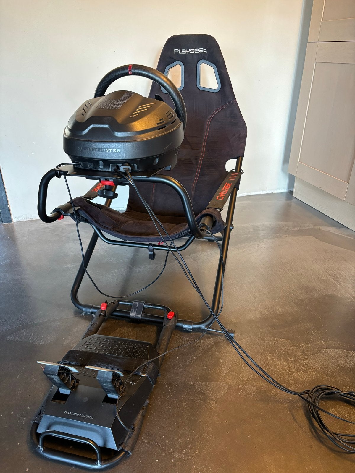 Playseat Challenge + Thrustmaster T300 Ferrari incl. Pedalen, Ophalen, Overige merken, Gebruikt
