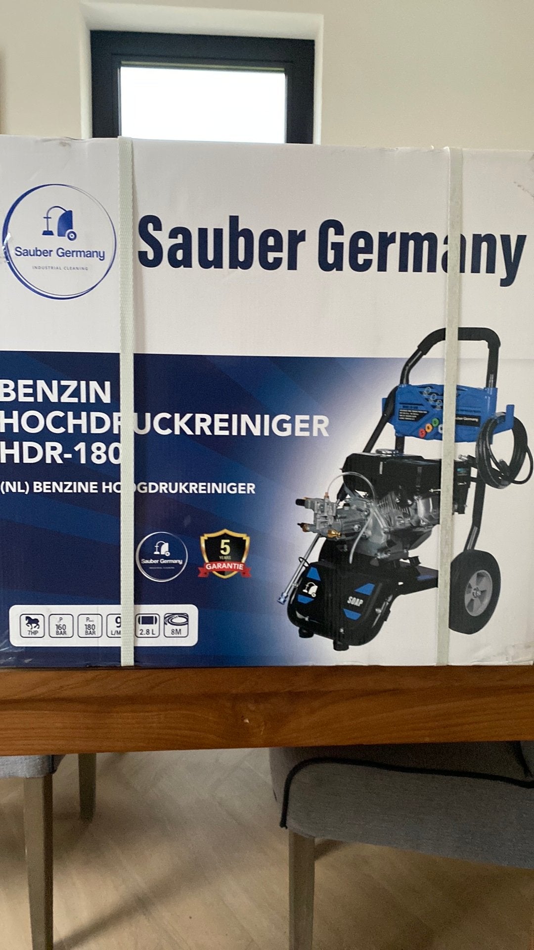 Sauber benzine hogedrukreiniger voor professioneel gebruik, Ophalen, Nieuw, Benzine