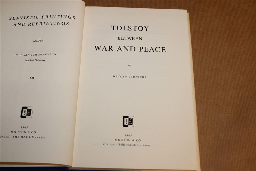 Tolstoy Between War and Peace — Lednicki, Mouton 1965, Ophalen of Verzenden, Gelezen