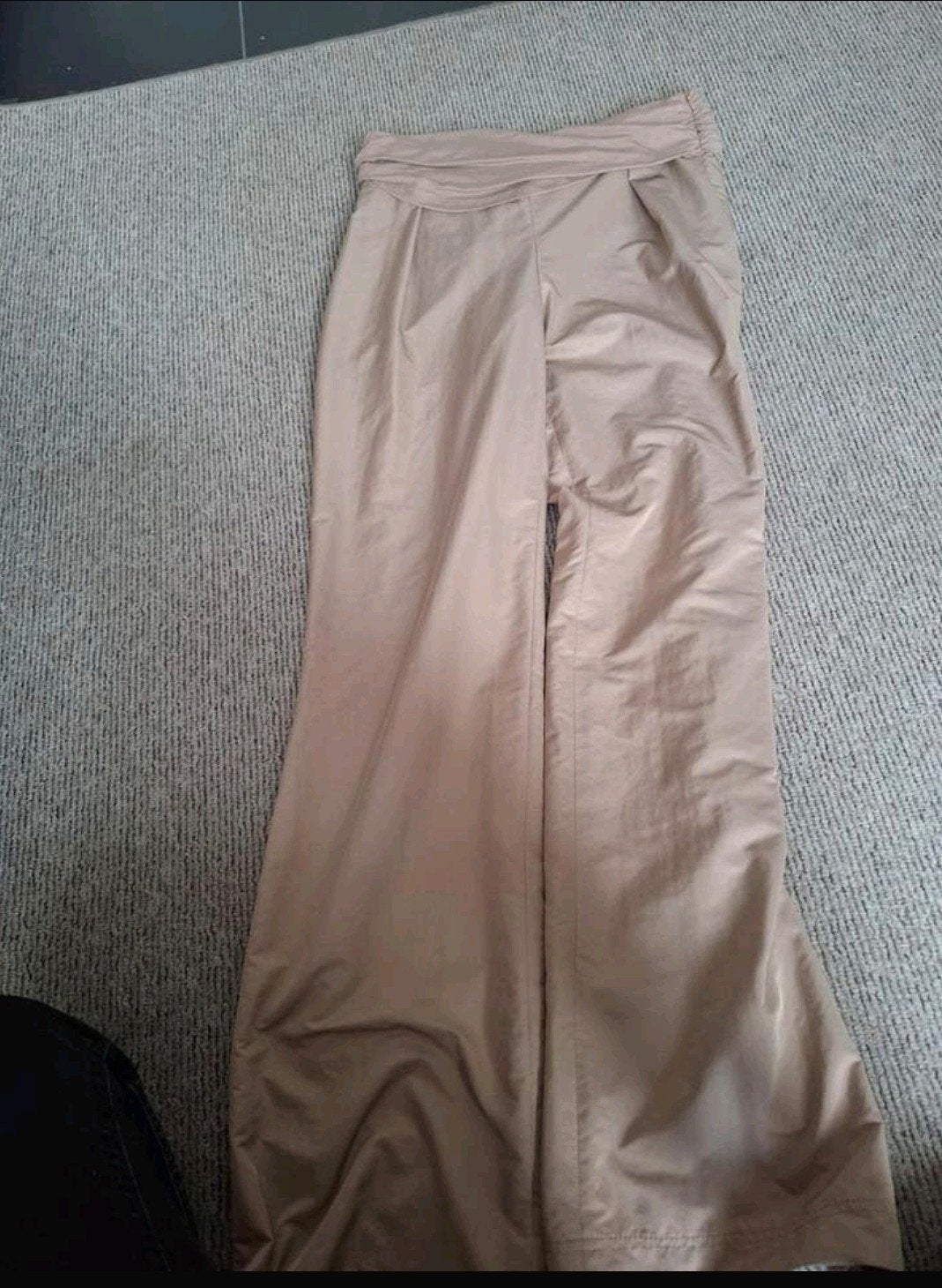Heymann by Beate Heymann wijde broek beige/taupe – maat 36, Kleding | Dames, Beige, Ophalen of Verzenden, Zo goed als nieuw, Heymann