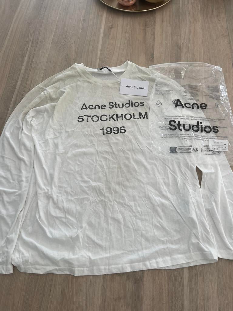 Acne studios longsleeve wit, Ophalen of Verzenden, Nieuw, Maat 48/50 (M), Wit