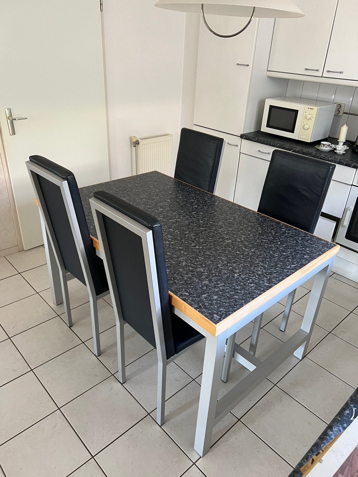 Te Koop : Eetkamerset Tafel & Stoelen Jaren 90 Stoel Export, Huis en Inrichting, Ophalen, Zo goed als nieuw, 4 tot 6 stoelen
