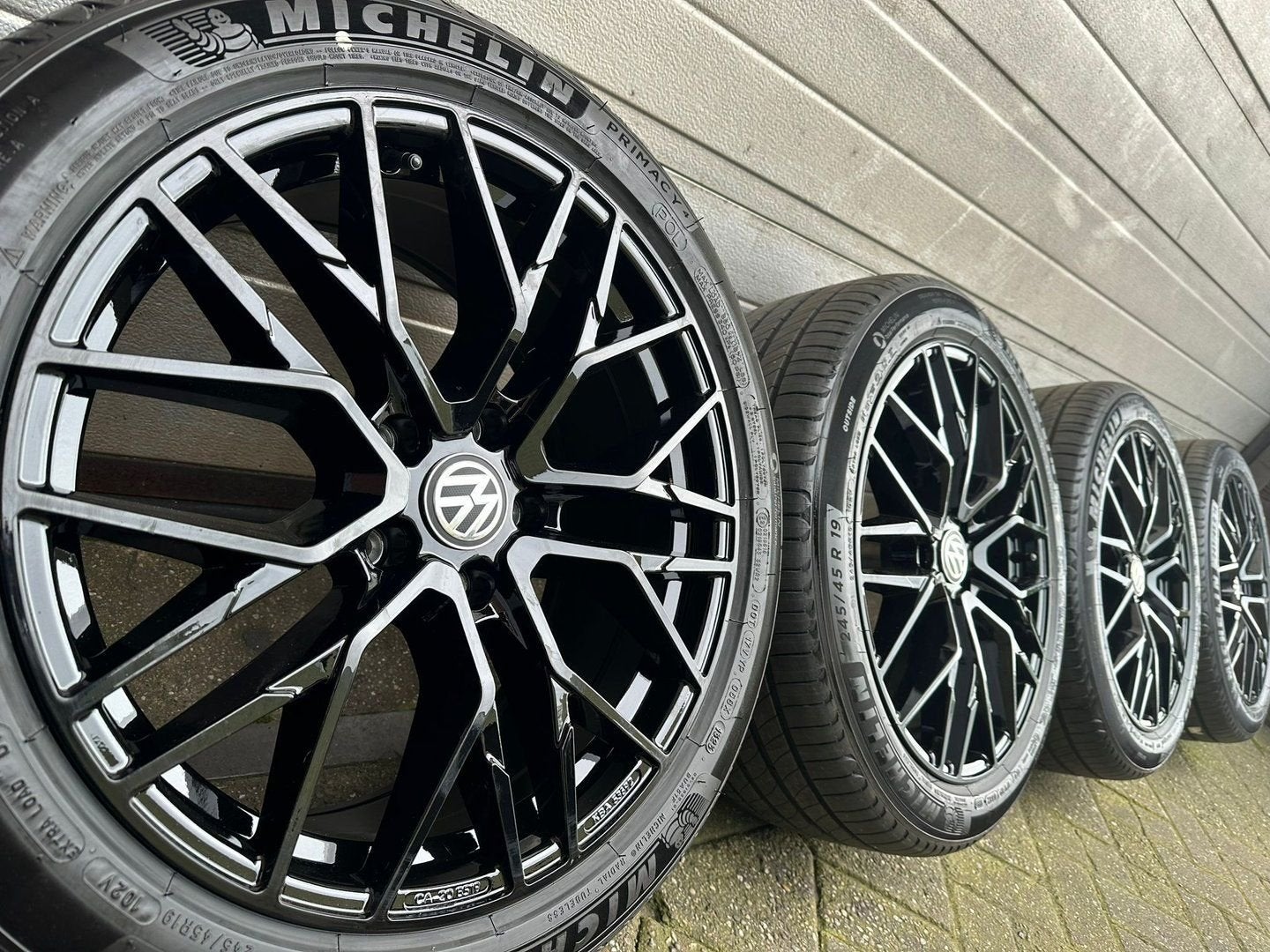 19 inch VW Transporter T6.1 T7 T6 T5 Multivan zwarte velgen, 19 inch, Bestelwagen, -, -